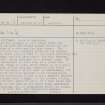 Dumfries, Townhead Motte, NX97NE 16, Ordnance Survey index card, page number 1, Recto