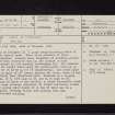 Mote Of Troqueer, NX97SE 1, Ordnance Survey index card, page number 1, Recto
