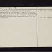 Mote Of Troqueer, NX97SE 1, Ordnance Survey index card, page number 2, Verso