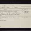 Goldielea, NX97SW 11, Ordnance Survey index card, Recto