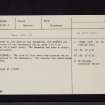 Low Auldgirth, NX98NW 3, Ordnance Survey index card, Recto