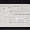 Carzield, NX98SE 8, Ordnance Survey index card, Recto