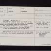 Kirkmahoe, NX98SE 10, Ordnance Survey index card, Recto