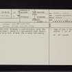 Milnhead, NX98SE 39, Ordnance Survey index card, page number 1, Recto