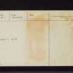 Ellisland, NX98SW 6, Ordnance Survey index card, Verso