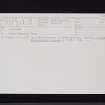 Ellisland, NX98SW 6, Ordnance Survey index card, Recto