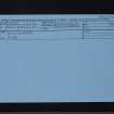Gatelawbridge, NX99NW 25, Ordnance Survey index card, Recto