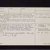 Ward Law, NY06NW 4, Ordnance Survey index card, page number 2, Verso