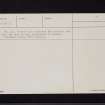 Ward Law, NY06NW 5, Ordnance Survey index card, page number 2, Verso