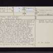 Townfoot Farm, Glencaple, NY06NW 20, Ordnance Survey index card, page number 1, Recto