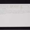 Lantonside, NY06NW 22, Ordnance Survey index card, Recto