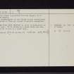 Rockhallhead, Rokele Chapel, NY07NE 2, Ordnance Survey index card, page number 2, Verso