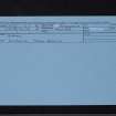 Burnhill, NY07SE 2, Ordnance Survey index card, Recto