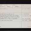 Craigs, NY07SW 1, Ordnance Survey index card, page number 1, Recto