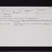 Murder Loch, NY08NW 8, Ordnance Survey index card, Recto