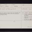 Lochmaben, NY08SE 15, Ordnance Survey index card, page number 1, Recto