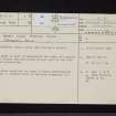 Gibb's Corse, Martyr's Stone, NY09SW 1, Ordnance Survey index card, page number 1, Recto