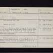 Annan, Bruce's Well, NY16NE 2, Ordnance Survey index card, Recto