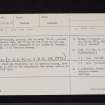 Ruthwell Manse, NY16NW 5, Ordnance Survey index card, Recto