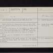 Newbie Mains, NY16SE 9, Ordnance Survey index card, Recto