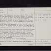 Burnswark, NY17NE 2, Ordnance Survey index card, page number 3, Recto