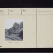 Kirkconnel Tower, NY17NE 3, Ordnance Survey index card, page number 2, Verso