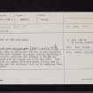 Castlefield, NY17NE 4, Ordnance Survey index card, Recto