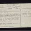 Hoddom Castle, NY17SE 1, Ordnance Survey index card, page number 1, Recto