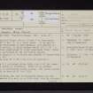 Trailtrow Chapel, NY17SE 12, Ordnance Survey index card, page number 1, Recto