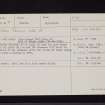 Albie Thorn, NY18SW 4, Ordnance Survey index card, page number 1, Recto