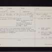 Dryfesands, NY18SW 8, Ordnance Survey index card, page number 1, Recto