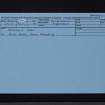 Dryfeholm Farm, NY18SW 49, Ordnance Survey index card, Recto