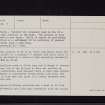 Broom Hill, NY19SE 3, Ordnance Survey index card, page number 2, Verso