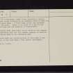 Broom Hill, NY19SE 3, Ordnance Survey index card, page number 3, Recto