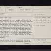 Carthur Hill, NY19SE 10, Ordnance Survey index card, page number 1, Recto