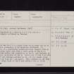 Dalmakethar, NY19SW 4, Ordnance Survey index card, page number 1, Recto