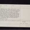 Dalmakethar, NY19SW 4, Ordnance Survey index card, page number 2, Verso