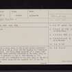 Broomhillbank Hill, NY19SW 7, Ordnance Survey index card, page number 1, Recto