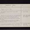 Aldersyde, NY26NW 3, Ordnance Survey index card, page number 1, Recto