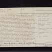 Birrens, NY27NW 4, Ordnance Survey index card, page number 2, Verso