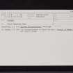 Birrens, NY27NW 5, Ordnance Survey index card, Recto