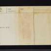 Kirkpatrick-Fleming, NY27SE 7, Ordnance Survey index card, Verso