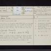 Whitcastles, NY28NW 4, Ordnance Survey index card, page number 1, Recto