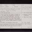 Carruthers Church, NY28SE 3, Ordnance Survey index card, page number 1, Recto