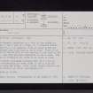 Minsca, NY28SW 5, Ordnance Survey index card, page number 1, Recto