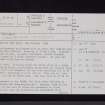 Raeburnfoot, NY29NE 1, Ordnance Survey index card, page number 1, Recto