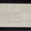 Calf Knowe, NY29NE 3, Ordnance Survey index card, Recto