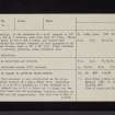 Raeburnfoot, NY29NE 5, Ordnance Survey index card, page number 2, Verso