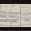 Raeburnfoot, NY29NE 5, Ordnance Survey index card, page number 1, Recto