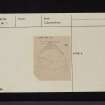 Clerk Hill, NY29NE 7, Ordnance Survey index card, Recto